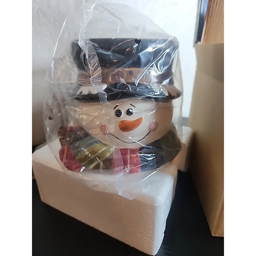 Gold Canyon Jolly Snowman Electric Pod Wax Warmer Holiday Christmas Winter Decor